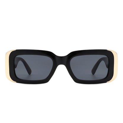 Quixotic - Rectangle Narrow Fashion Tinted Square Sunglasses-3