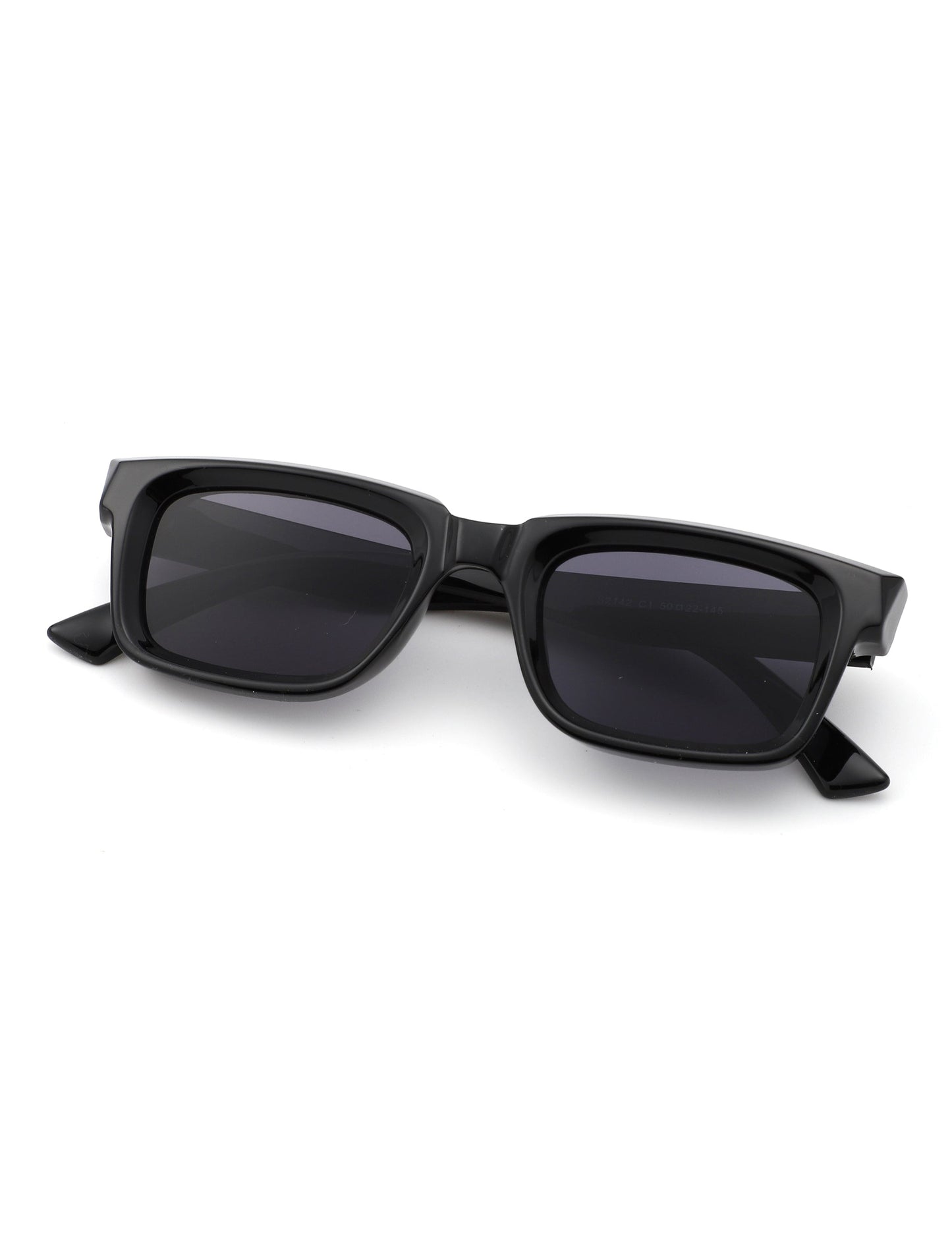 Qeclington - Retro Narrow Square Rectangular Sunglasses-3