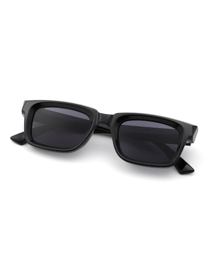 Qeclington - Retro Narrow Square Rectangular Sunglasses-3