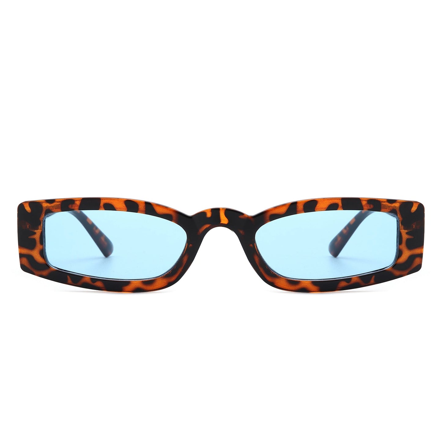 Starzest - Retro Rectangle Slim Tinted Square Narrow Sunglasses-1