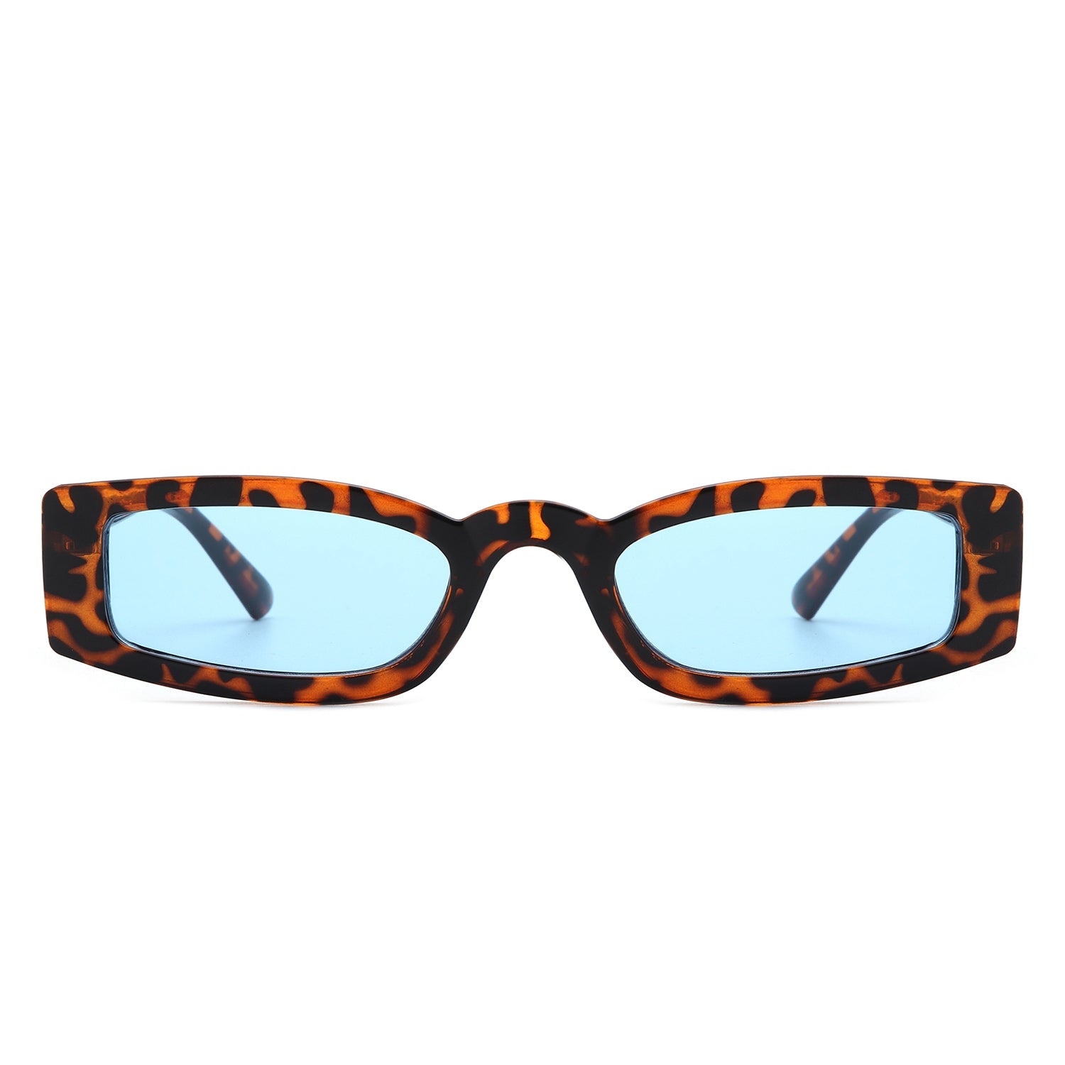 Starzest - Retro Rectangle Slim Tinted Square Narrow Sunglasses-1