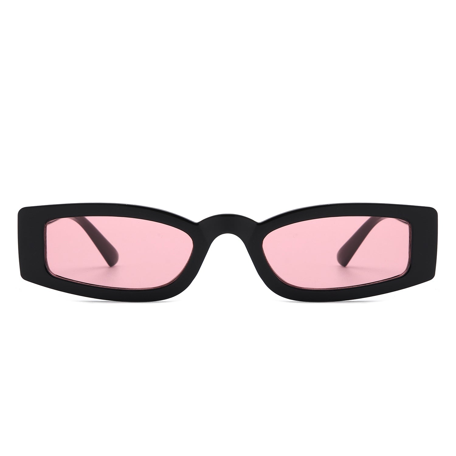 Starzest - Retro Rectangle Slim Tinted Square Narrow Sunglasses-4