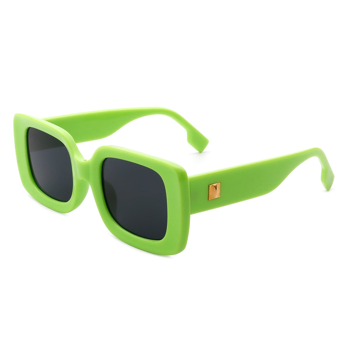 Jadestone - Square Retro Flat Top Fashion Sunglasses-5