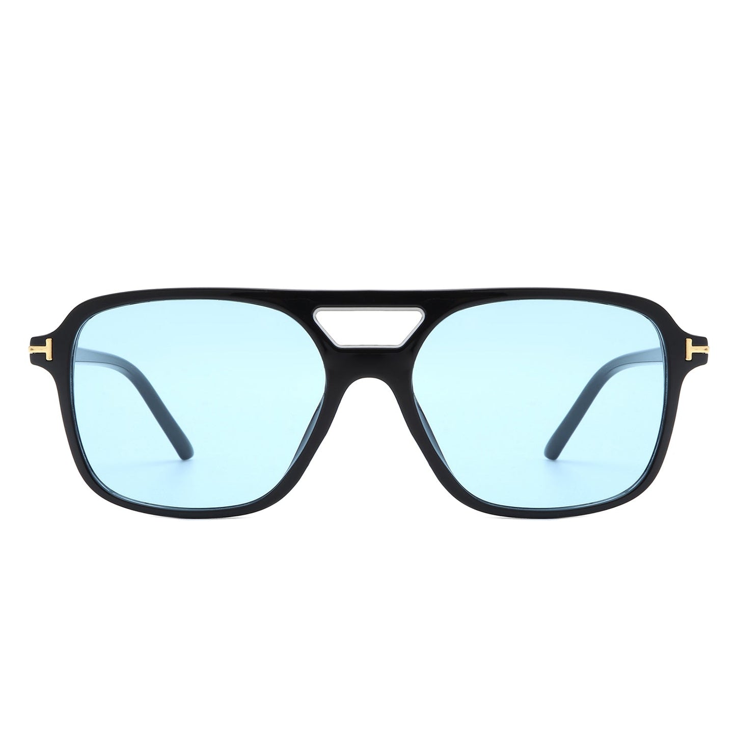 Skyhavoc - Retro Square Brow-Bar Aviator Sunglasses-1